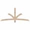 Ekena Millwork Davenport Smooth Timber Gable Bracket, Douglas Fir, 72"W x 33"H x 1 1/2"D x 3 1/2"F, 11/12 Pitch GBW072X33X0204DAV00SDF - alternate 1